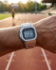 (OS8)🖤⬆️🔁⭐ G-Shock vintage Silver (GSSM2)