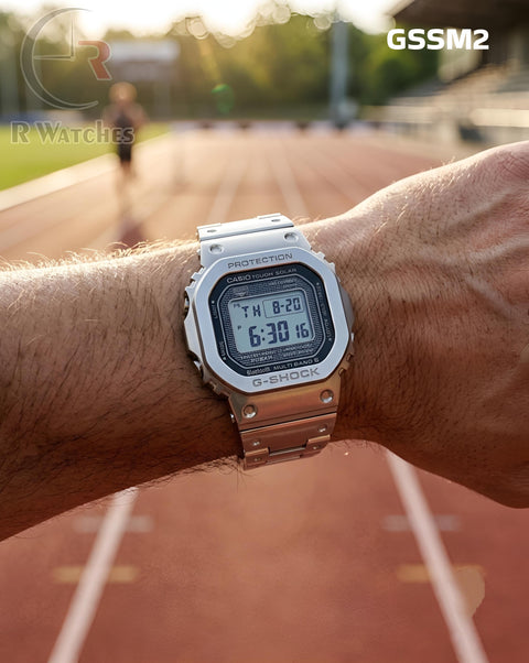 (OS8)🖤⬆️🔁⭐ G-Shock vintage Silver (GSSM2)