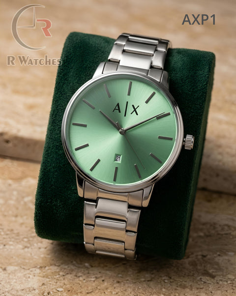 (SS)🖤⬆️⭐ AX Armani silver light green (AXP1)