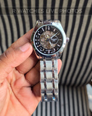 (OS2)📷⬆️⭐🔁 Tissot Automatic Metal silver black dial (TSAM26)
