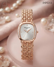 (SS)🖤⭐ Patek Philippe Girls Diamond Rose Gold White (PPG13)