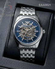 (OS)🖤⭐ Armani Automatic Blue Silver (EAAM21)
