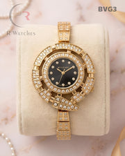 (SS)🖤⬆️⭐🔁 Bvlgari girls Gold Black (BVG3)