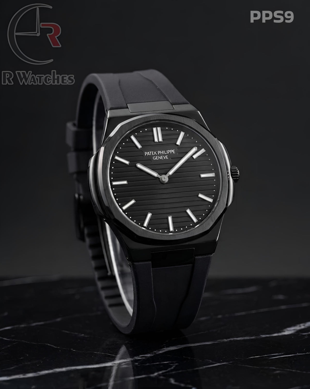 (OS)🖤 Patek Philippe Silicon Full Black (PPS9)