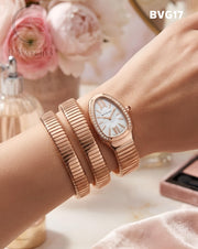 (OS)🖤⭐ Bvlgari Girls Heavy Rose Gold White (BVG17)
