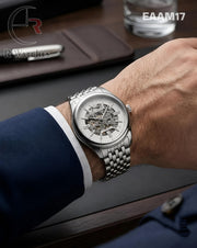 (OS2)🖤⭐ Armani Automatic White Silver (EAAM17)