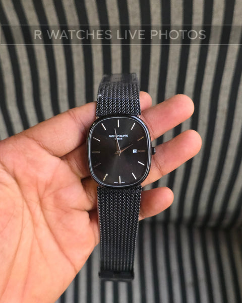(OS)🖤⭐ Patek Philippe Silver Black (PPP4)