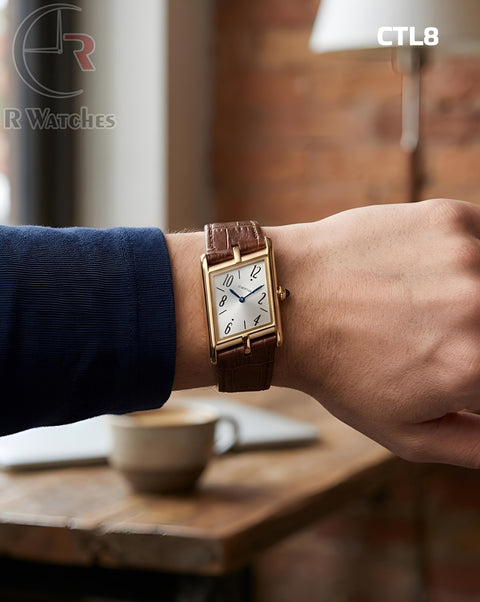(OS2)🖤⭐ Cartier Leather Gold Brown (CTL8)