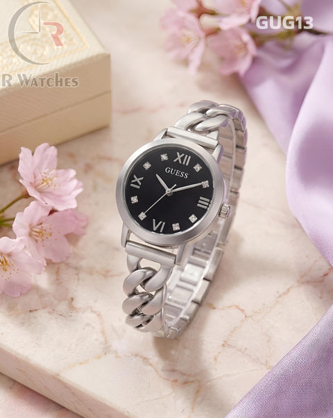 (OS)🖤⭐ Guess Girls Silver Black (GUG13)