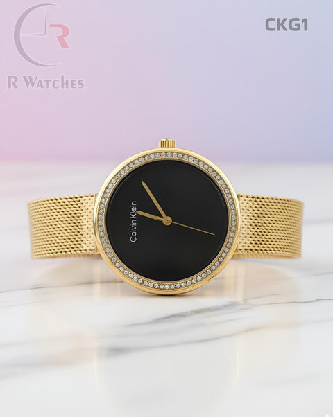 (OS)🖤⬆️⭐ CK girls gold Black (CKG1)
