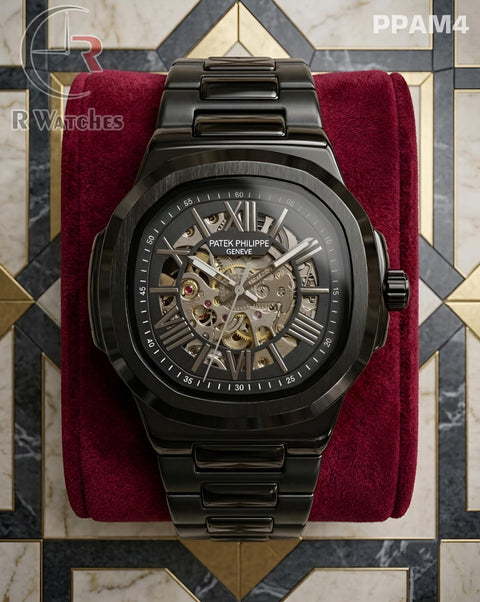 (SS2)🖤⭐ Patek Philippe full black automatic (PPAM4)