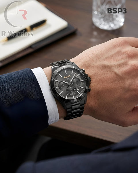 (OS)🖤⭐ Boss Black Grey Dial (BSP3)