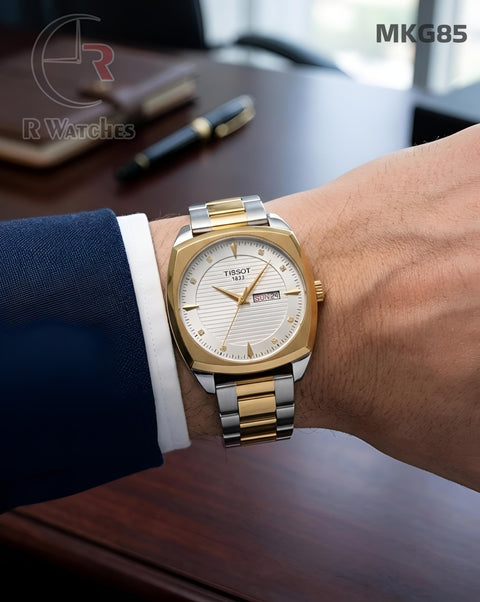 (SS)🖤 Tissot dual tone White (TSP19)