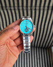 (OS)📷⭐ Rolex Automatic Tiffany Blue Silver ( RXAM5)