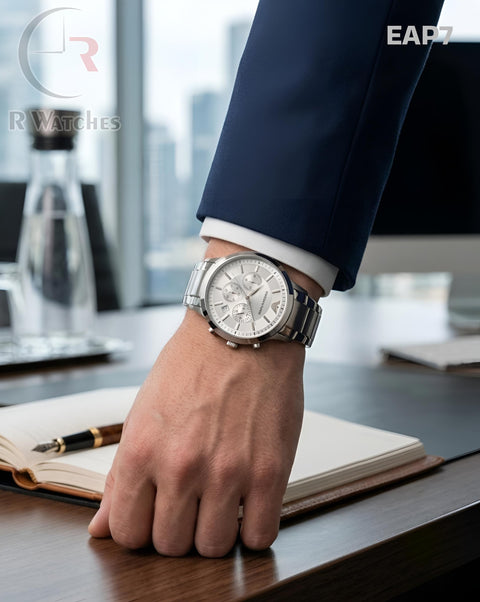 (SS)🖤⭐ Emperio Armani Full Silver (EAP7)
