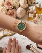 (OS)🖤⬆️ Fossil Girls Gold Green (FSG59)