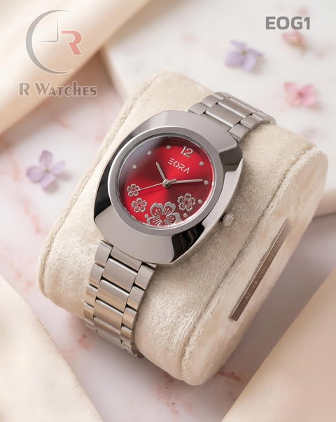 (OS)🖤⭐ Eora Girls Silver Red Dial (EOG1)