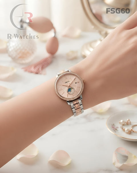 (OS)🖤⬆️ Fossil Girls Rose Gold Pink (FSG60)