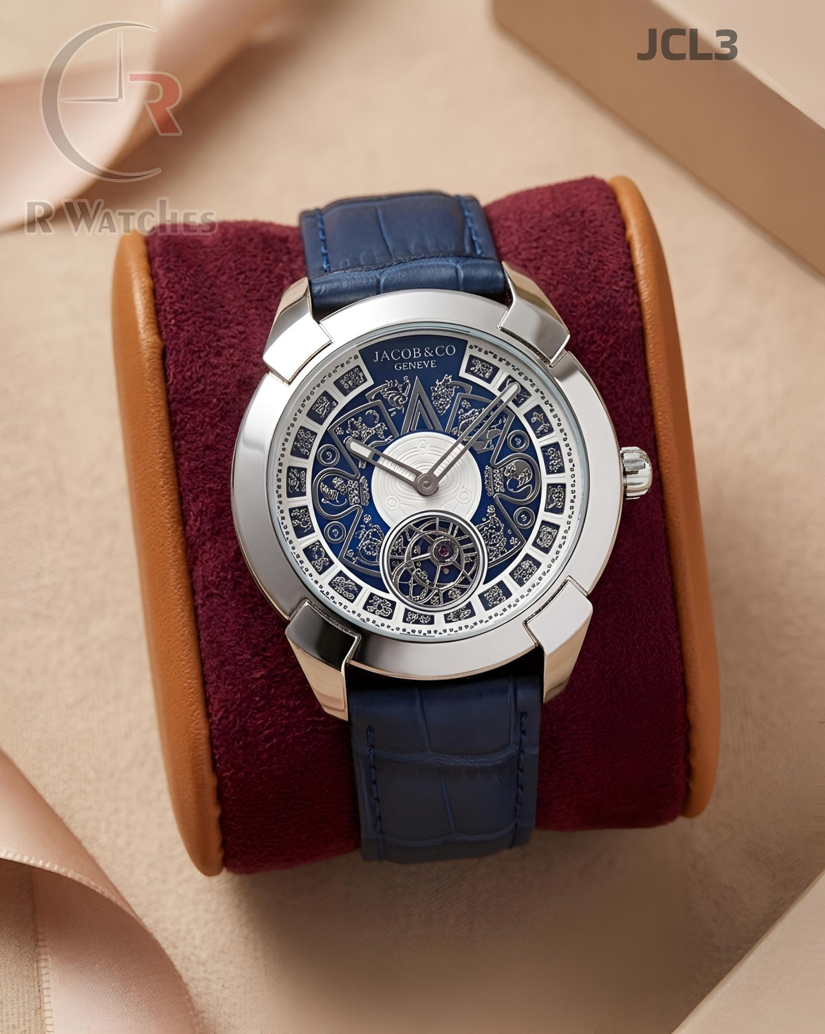 (OS)🖤⭐ Jacob & Co Leather Silver Blue (JCL3)