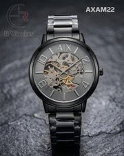 (SS)🖤 AX Automatic Black Grey Dial (AXAM22)