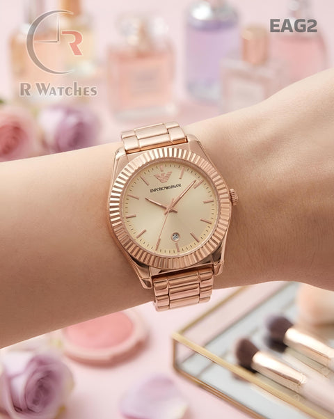 (OS)🖤⬆️🔁 Armani girls full rose gold (EAG2)