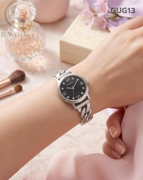 (OS)🖤⭐ Guess Girls Silver Black (GUG13)