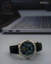(SS)🖤⬆️ Patek Philippe Master automatic leather Rose Gold Black (PPAL1)