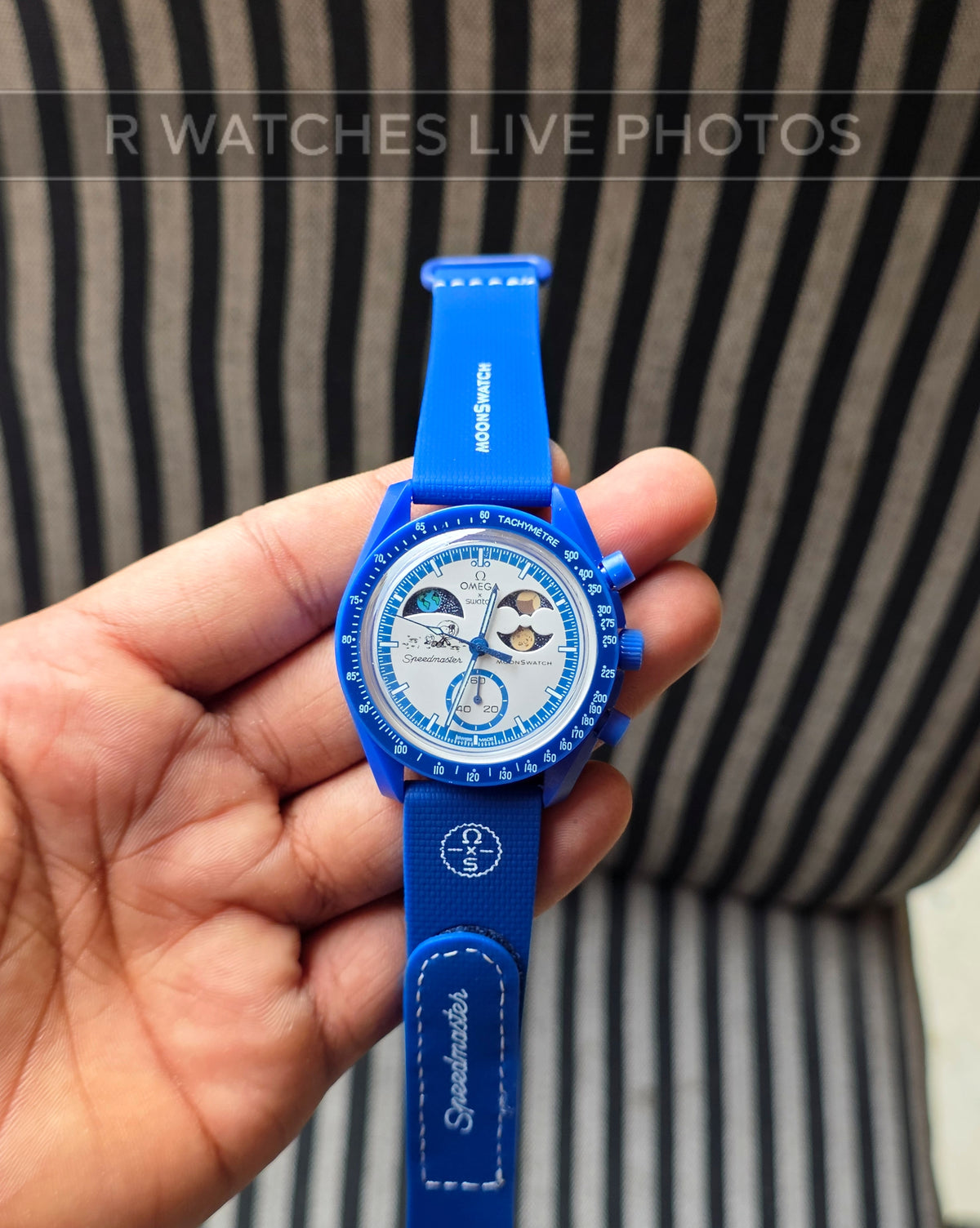 (SS)🖤⬆️⭐ Omega Silicon White Blue (OMS1)