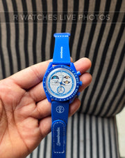 (SS)🖤⬆️⭐ Omega Silicon White Blue (OMS1)