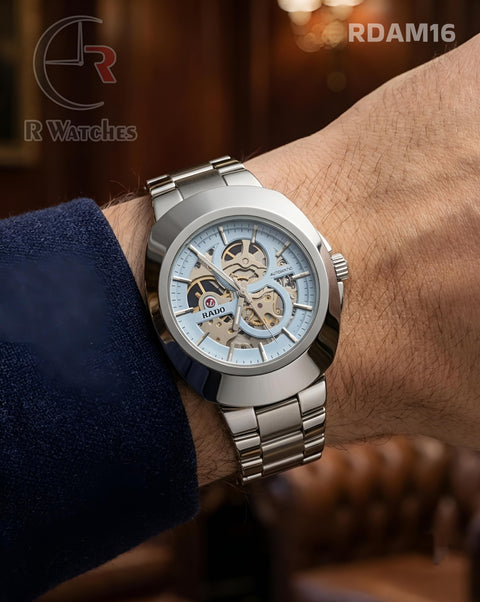 (OS)🖤⬆️ Rado Automatic Silver Tiffany Blue (RDAM16)
