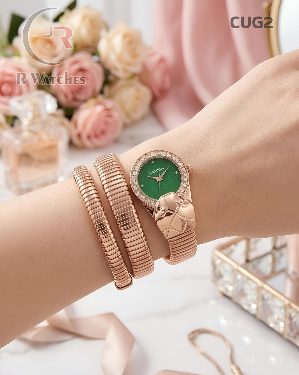 (SS)🖤⭐ Custom girls' Rose Gold green (CUG2)