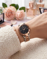 (OS)🖤⭐ Dior Girls Rose Gold Black Dial (DRG1)