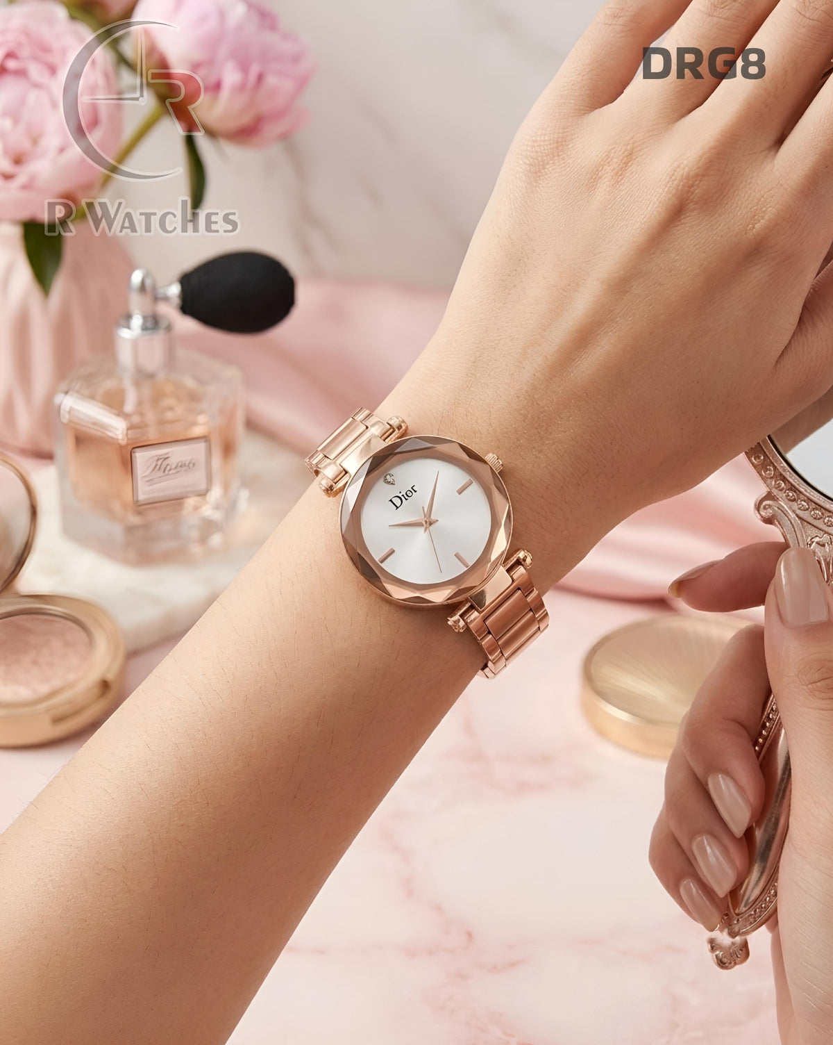 (OS)🖤⬆️🔁 Dior girls rose gold white (DRG8)