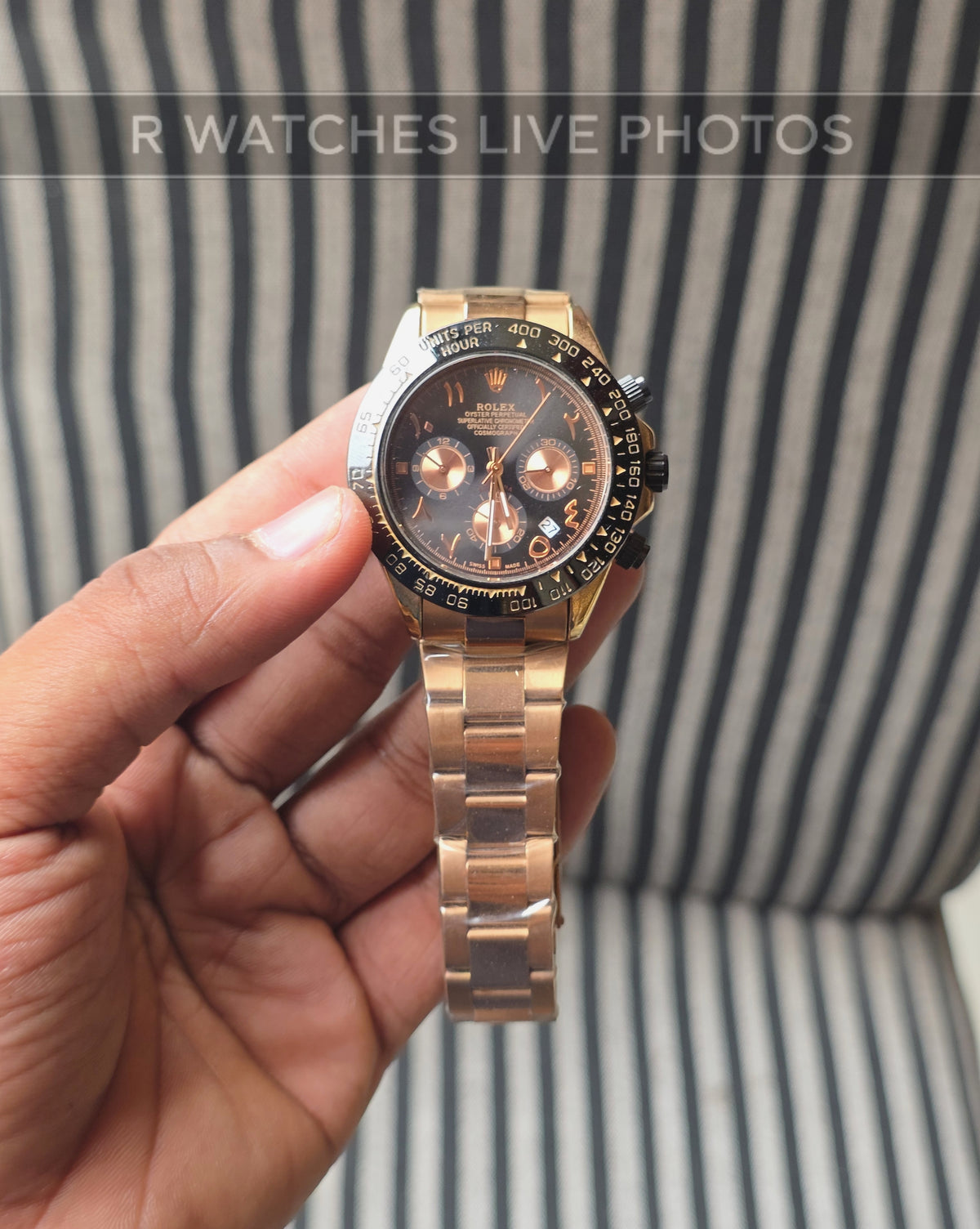 (OS)📷⬆️⭐ Rolex Rose Gold Black (RXP3)