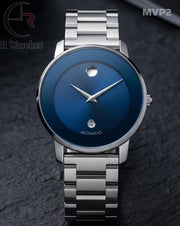 (OS2)🖤⭐ Movado silver blue (MVP2)