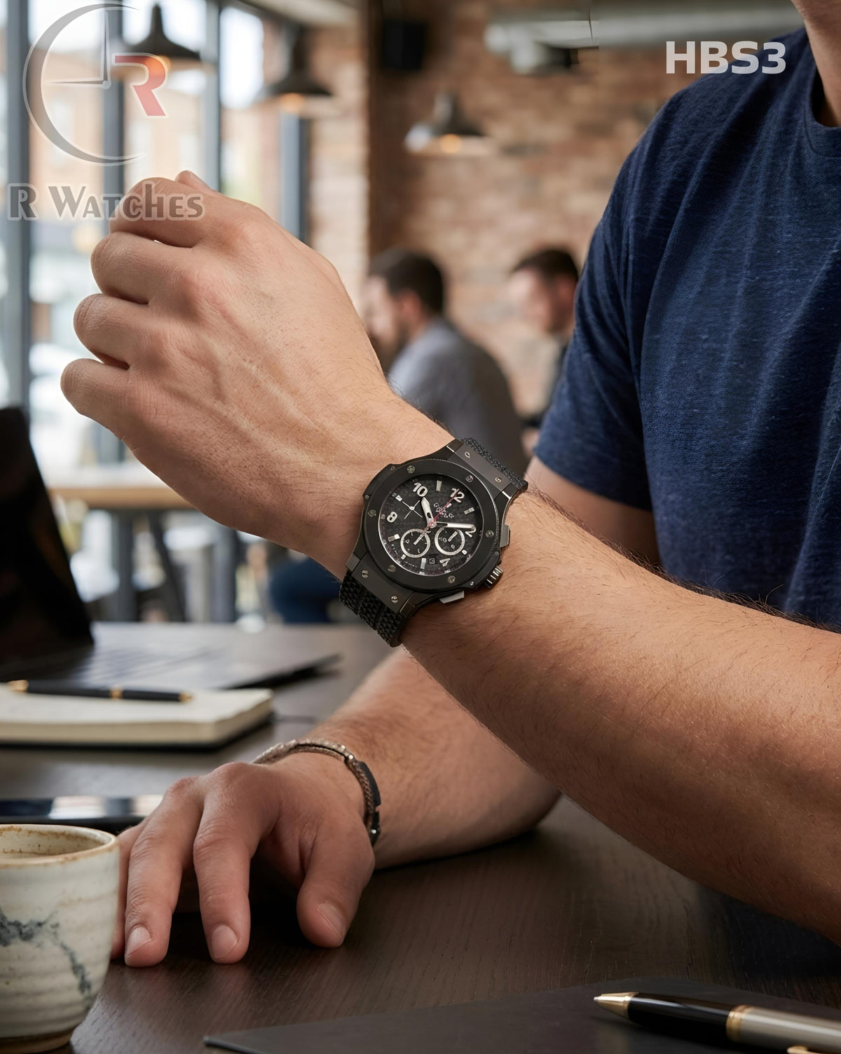 (SS)🖤⬆️ Hublot Silicon Black (HBS3)
