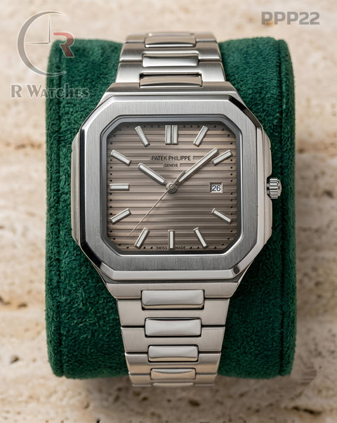 (OS)🖤⭐ Patek philip silver grey (PPP22)