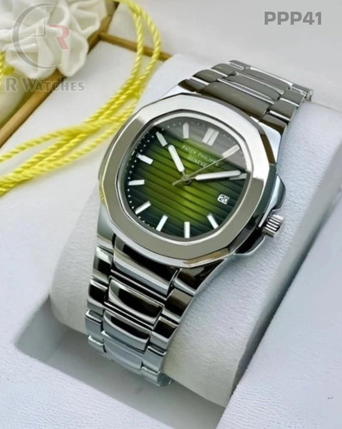 (OS2)🖤⬆️ Patek Philippe silver green dial (PPP41)