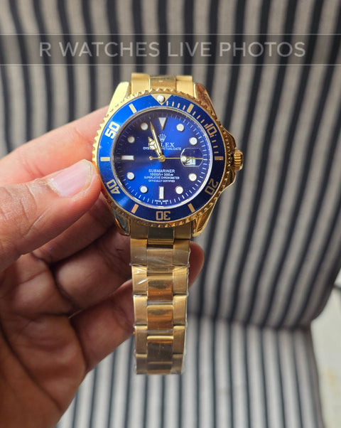 (OS)📷⬆️⭐ Rolex Submariner gold blue dial (RXP38)