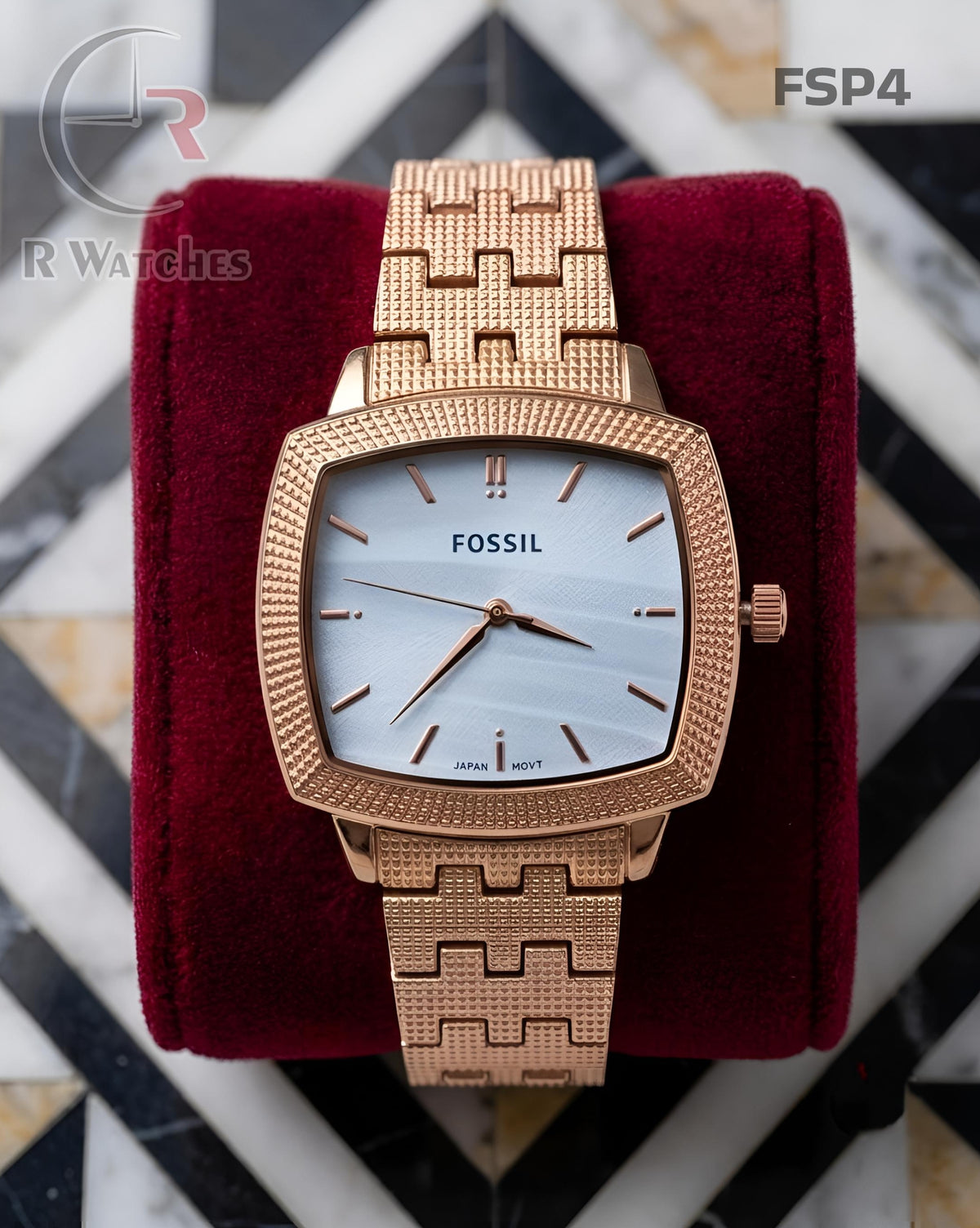 (SS)🖤 Fossil Rose Gold White (FSP4)