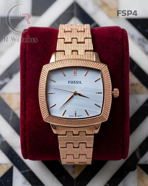 (SS)🖤 Fossil Rose Gold White (FSP4)