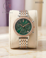 (OS)🖤⬆️ Mk Girls Rose Gold Green (MKG78)