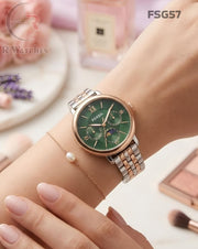 (OS)🖤⬆️ Fossil girls dual tone green (FSG57)