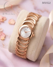 (OS)🖤⭐ Movado girls rose gold white (MVG2)