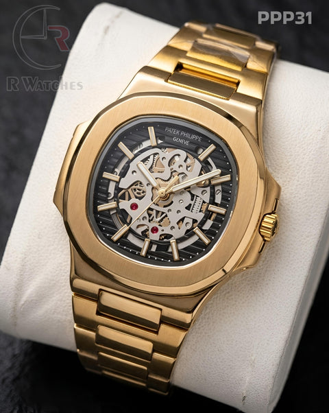 (OS2)🖤⭐ Patek Philippe Machinery Gold Black (PPP31)