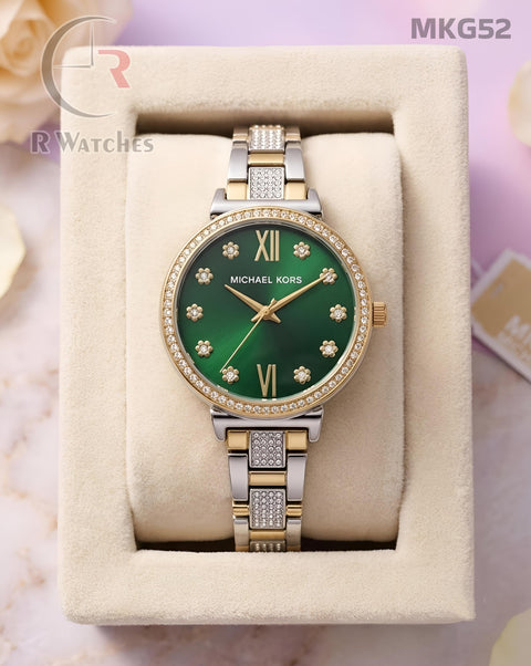 (OS)🖤⬆️ Mk Girls Diamond Dual Tone Green (MKG52)