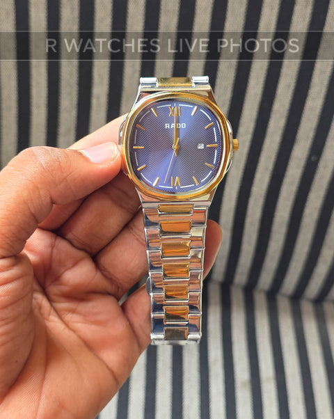 (OS2)📷⭐ Rado Square Dual Tone Blue (RDP2)