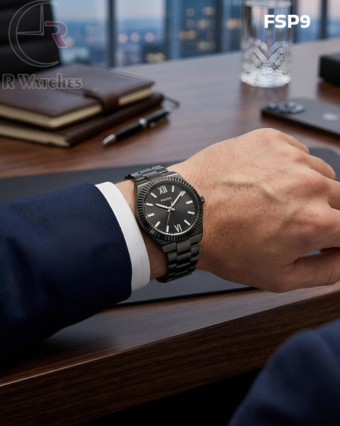 (OS)🖤⭐ Fossil Full Black (FSP9)