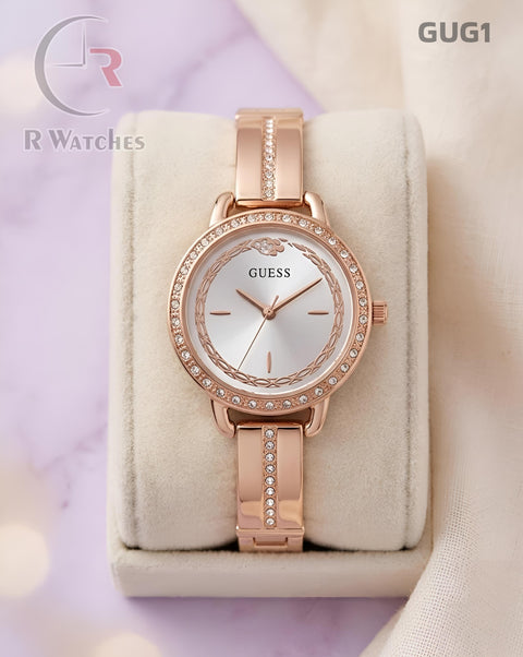 (SS)🖤⭐ Guess girls rose gold white (GUG1)
