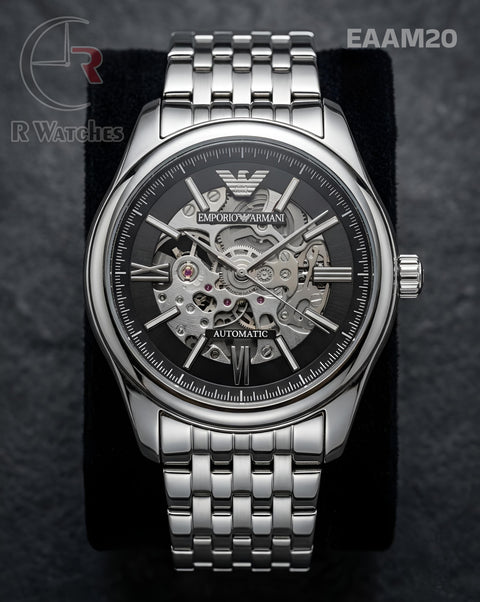 (OS)🖤⭐ Armani Automatic Black Silver (EAAM20)